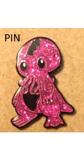 Cutethulhu geocoin - Pink devil